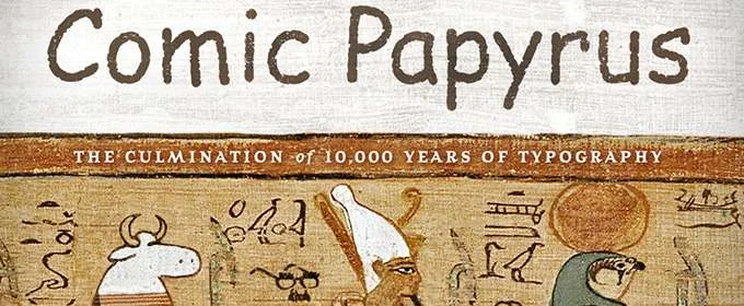 Phông chữ Comic Papyrus Phông chữ Comic Papyrus