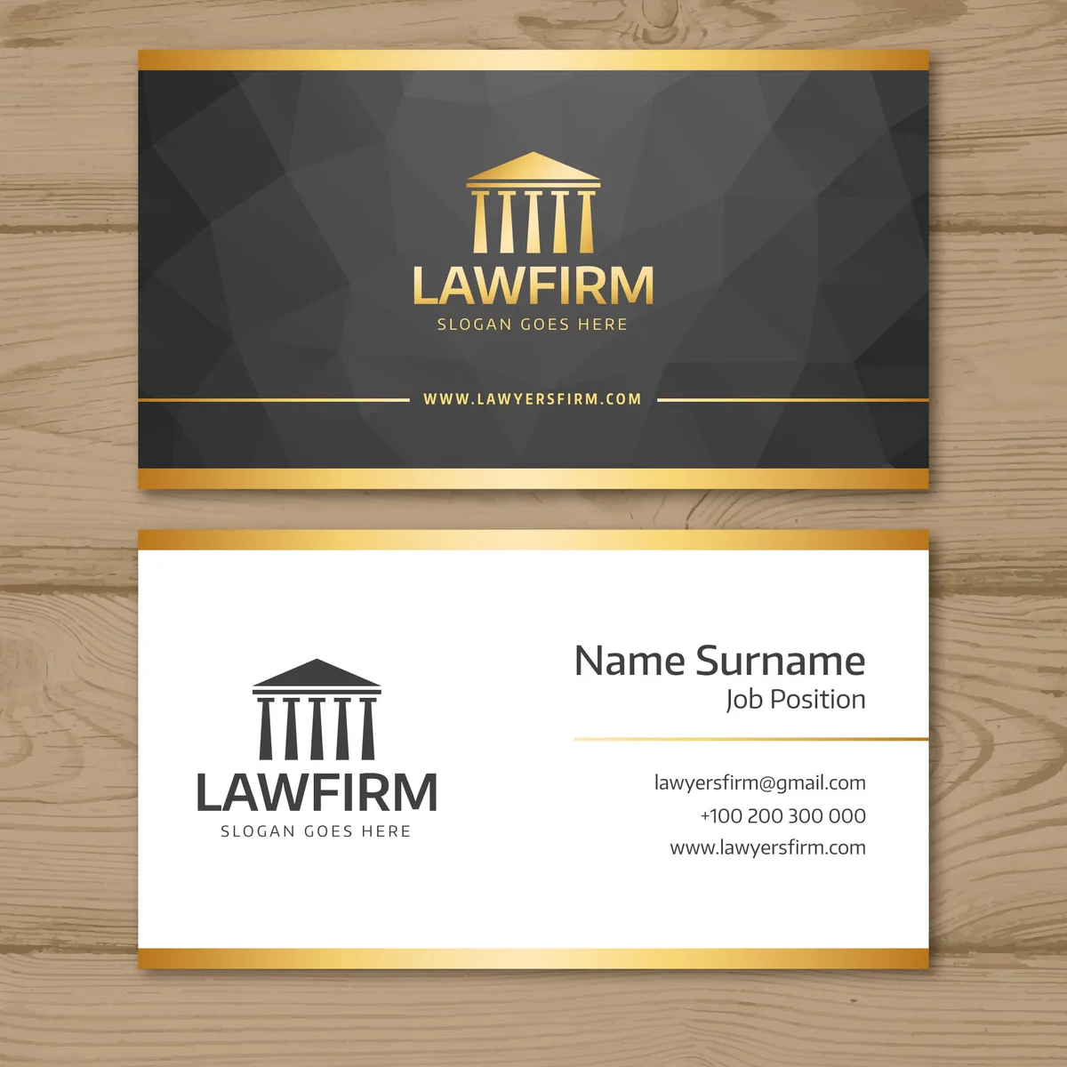 Làm thế nào đê có name card sang trọng trong ngành luật?