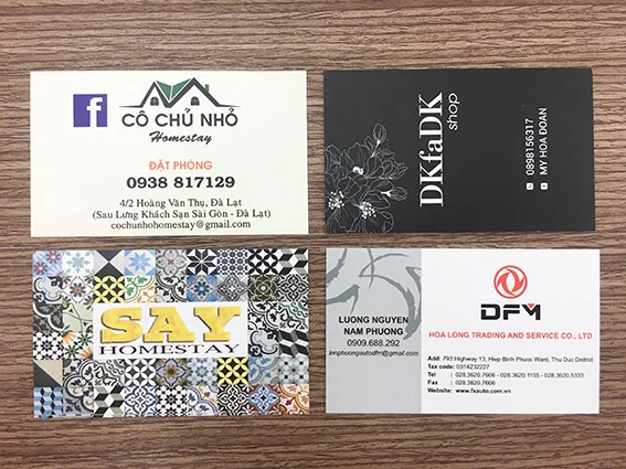 kinh doanh homestay có cần card visit?