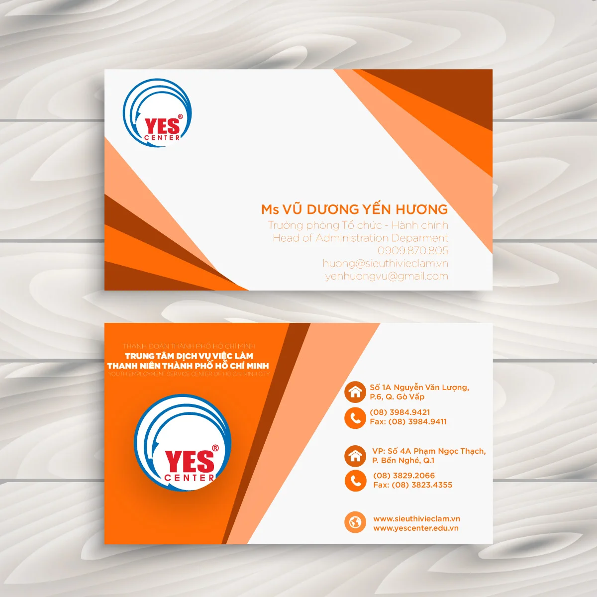 mẫu card visit cho người thuộc mệnh Hỏa