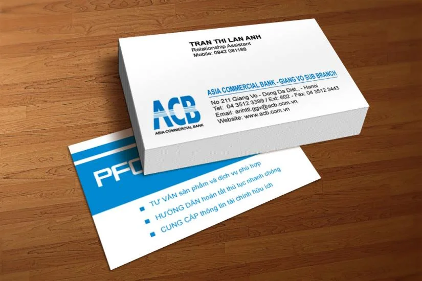 Chuyên mục thiết kế name card cho ngân hàng: Cần lưu ý những gì?