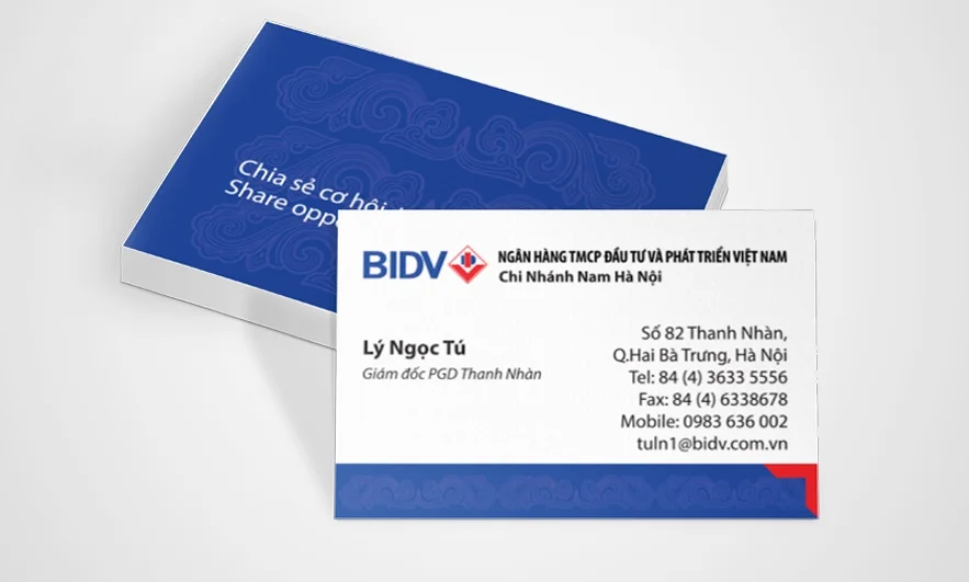 Chuyên mục thiết kế name card cho ngân hàng: Cần lưu ý những gì?