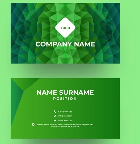 Mẫu card visit phong thủy cho người mệnh mộc