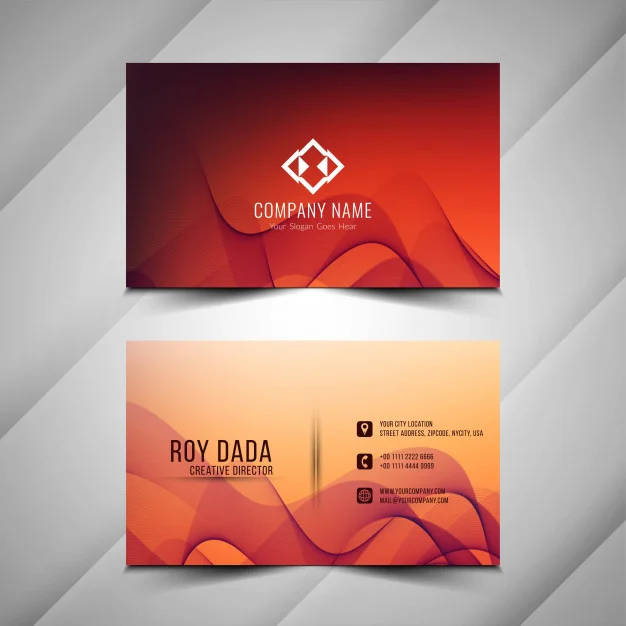 mẫu card visit cho người thuộc mệnh Hỏa