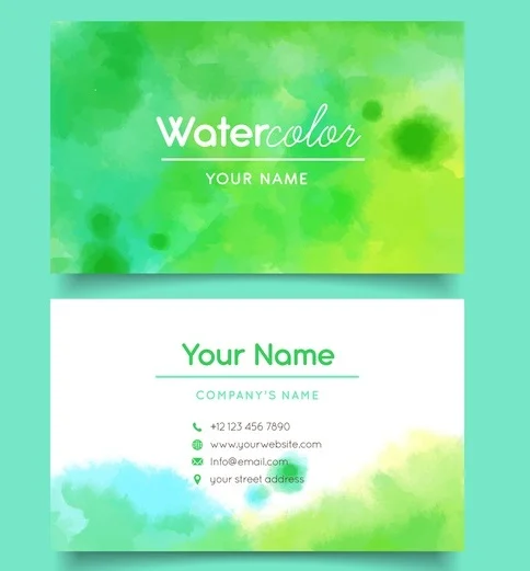 Mẫu card visit phong thủy cho người mệnh mộc