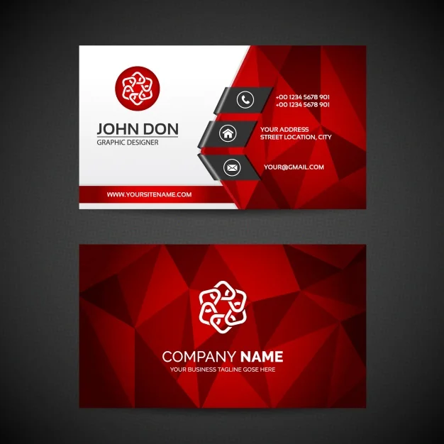 mẫu card visit cho người thuộc mệnh Hỏa