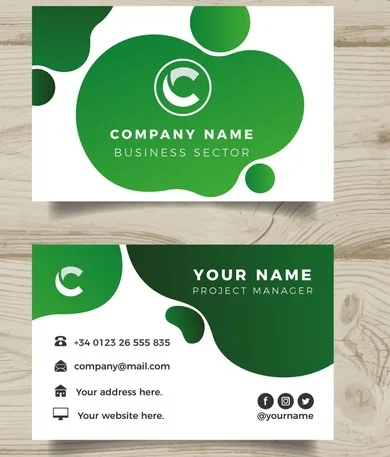 Mẫu card visit phong thủy cho người mệnh mộc