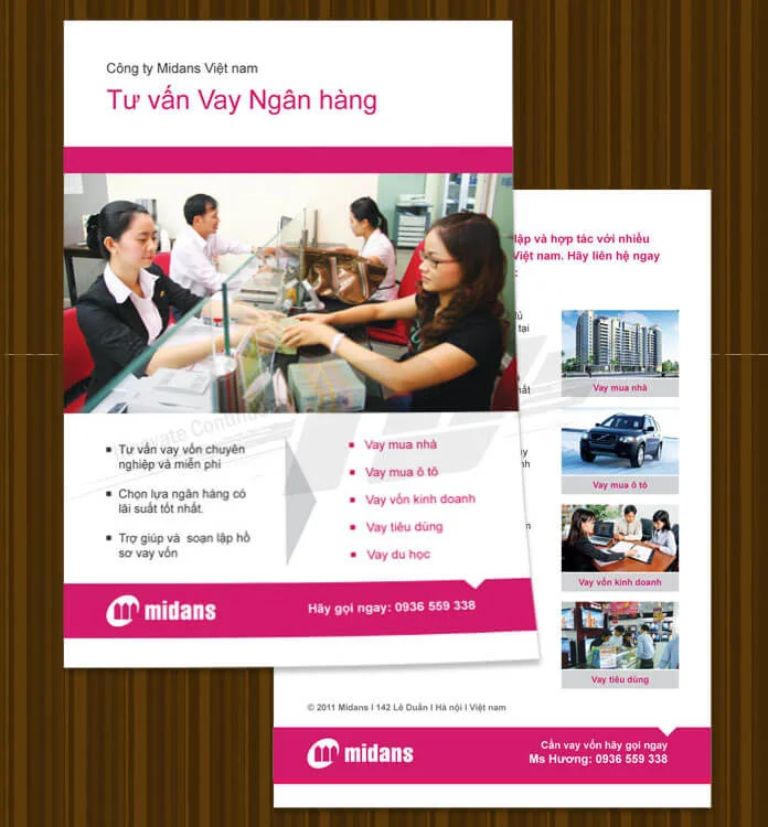 list tờ rơi ngân hàng HOT mang phong cách sang trọng và lịch thiệ