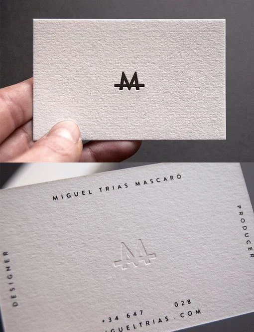 Sự khác biệt của name card in trên giấy mỹ thuật