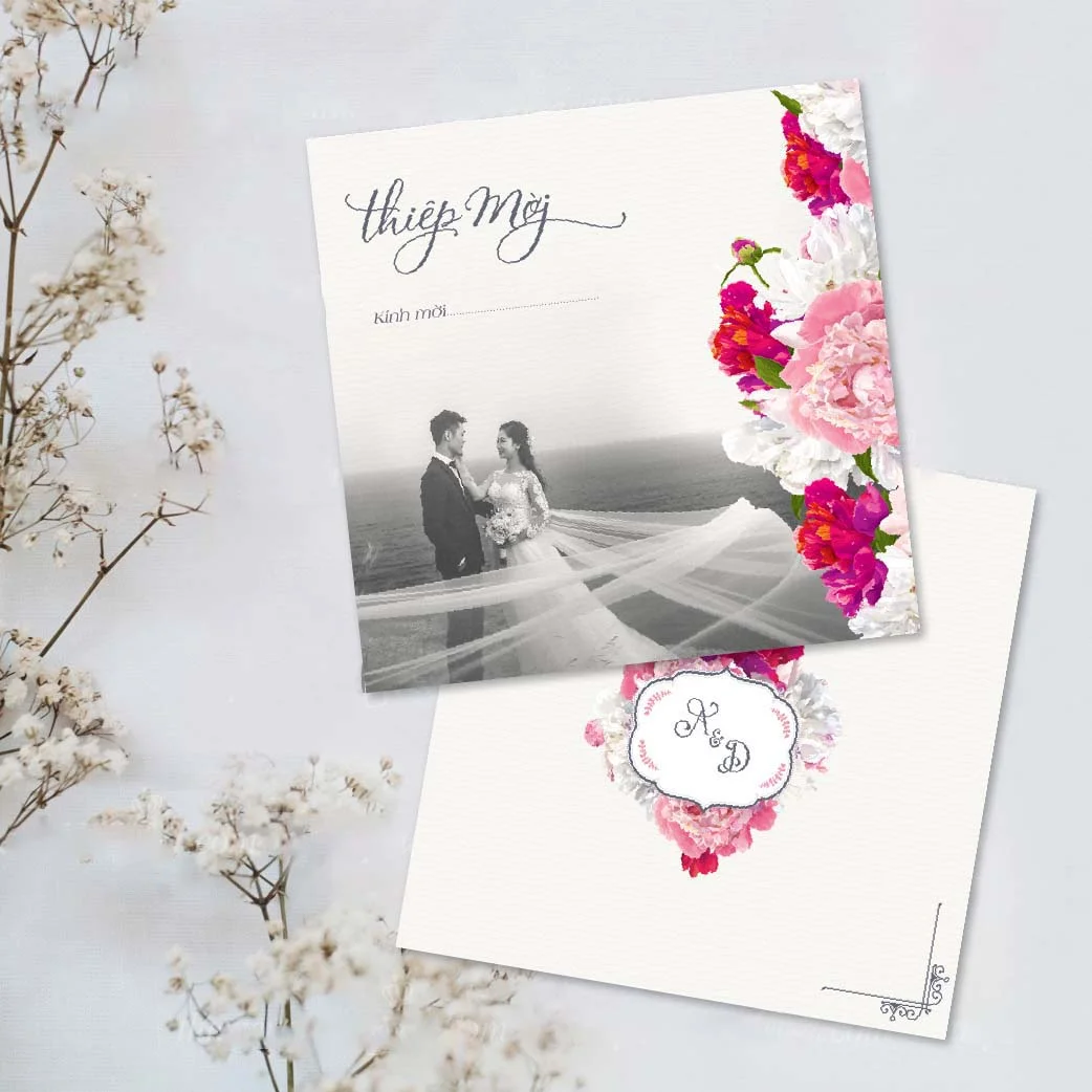 Xu hướng thiết kế mẫu thiệp cưới