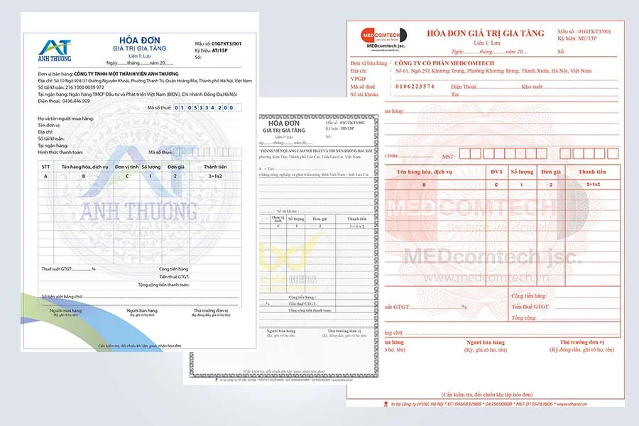 22+ mẫu hóa đơn bán lẻ thông dụng hiện nay