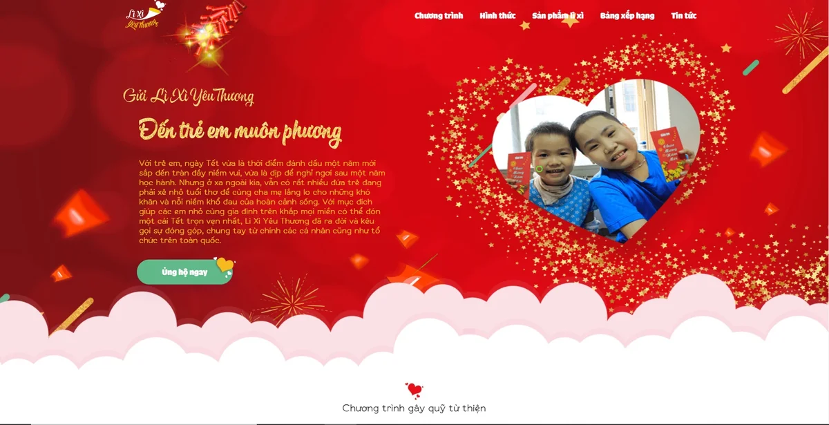Hướng dẫn đăng ký làm đối tác chương trình “Lì xì yêu thương”