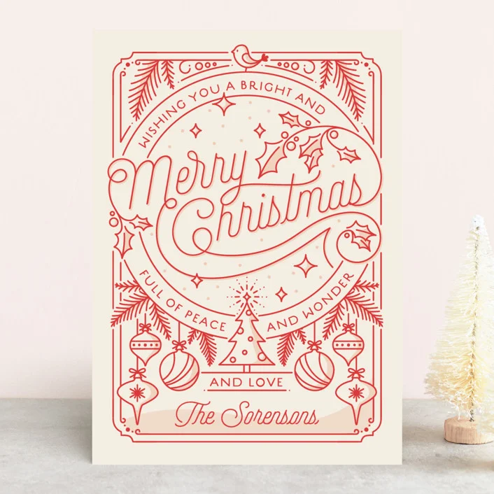 Trang trí thiệp noel