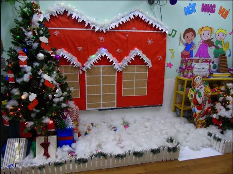 Cách trang trí noel cho lớp học thành khuôn viên xinh xắn