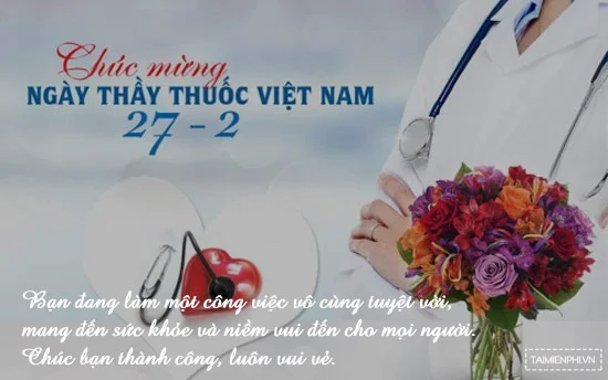 Gợi ý một số mẫu thiệp chúc mừng ngày thầy thuốc Việt Nam 27/2