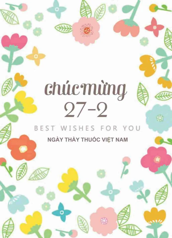 Gợi ý một số mẫu thiệp chúc mừng ngày thầy thuốc Việt Nam 27/2