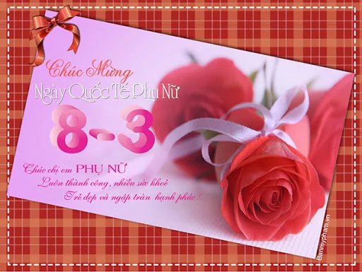 Mẫu thiệp chúc mừng ngày mùng 8 tháng 3 đẹp