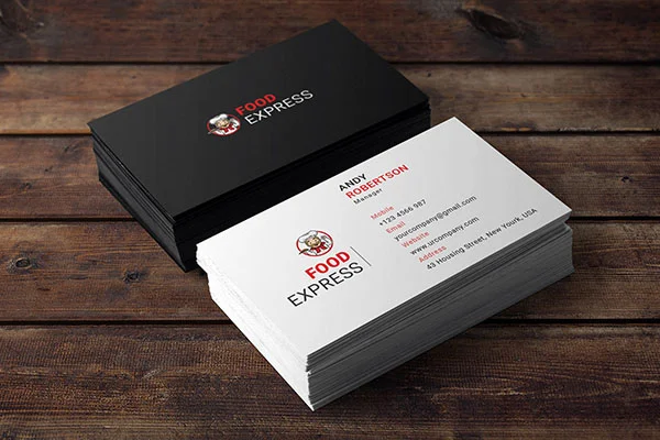 Cập nhật ngay 15 mẫu name card quán ăn độc đáo cùng Printgo