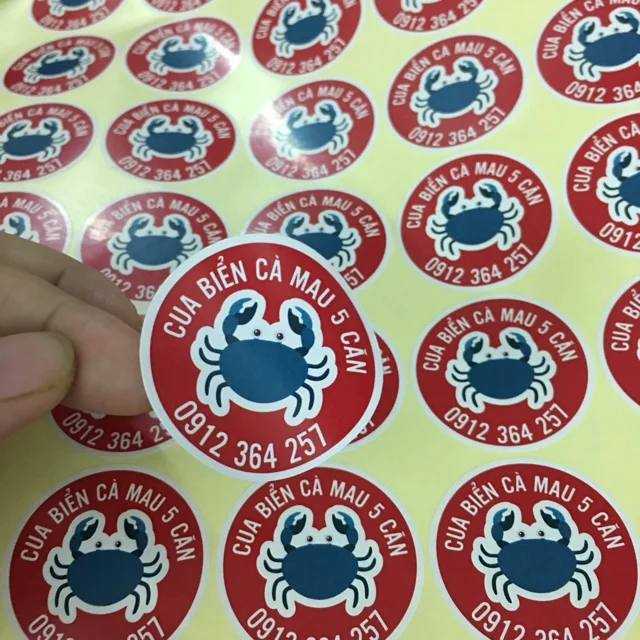 Decal giấy cán mờ