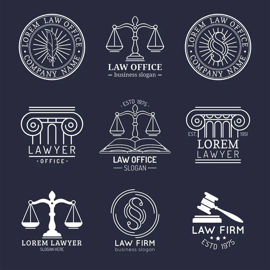 Thư viện hình ảnh logo đẹp cho công ty luật