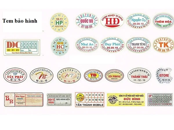 Địa chỉ in tem bảo hành giá rẻ tại Hà Nội uy tín, chất lượng