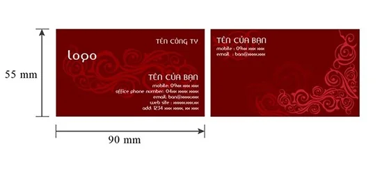 Lưu ý 5 lỗi sai cơ bản trong thiết kế và in name card quận tân phú bạn cần biết