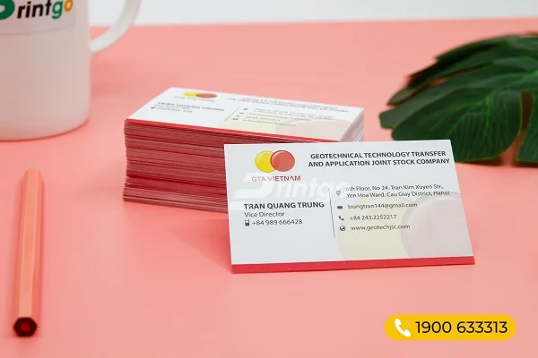 In namecard nhanh chóng với công nghệ in laser