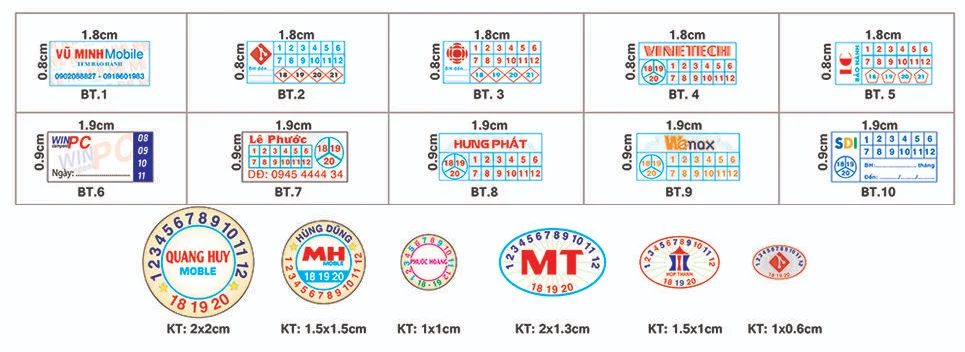 Lưu ý các kích thước decal sản phẩm trong in ấn