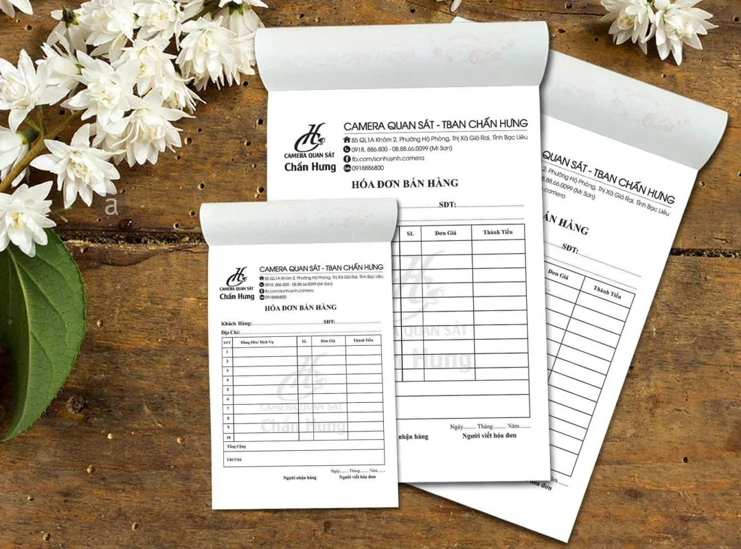 Quy cách, kích thước tiêu chuẩn của hóa đơn bán lẻ trong in ấn 