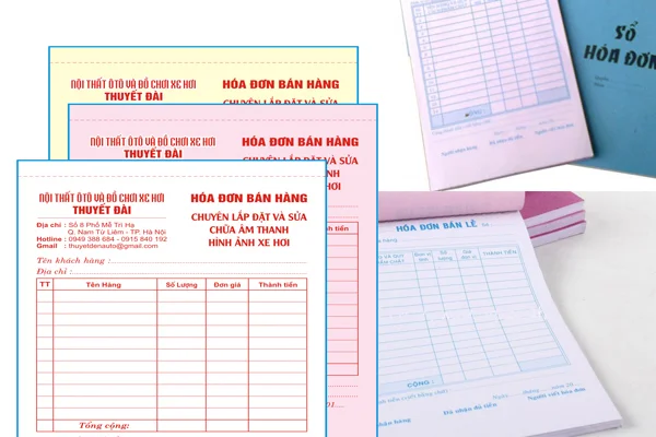 Quy cách, kích thước tiêu chuẩn của hóa đơn bán lẻ trong in ấn 