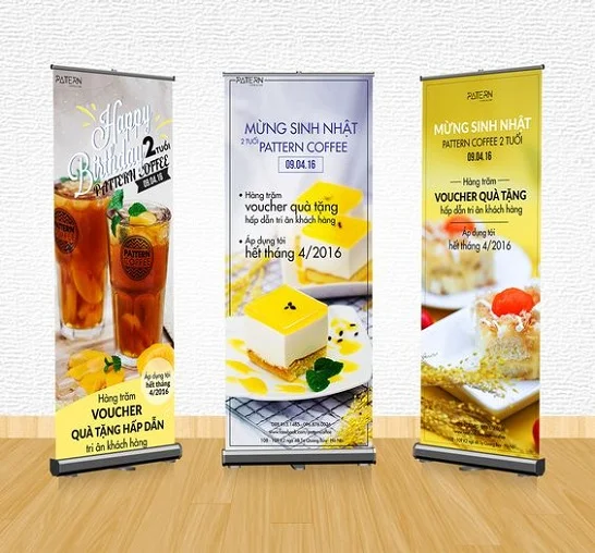 Phân biệt các loại standee và kích thước chuẩn của từng loại