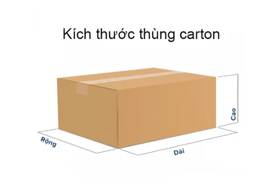 cách tính kích thước thùng carton