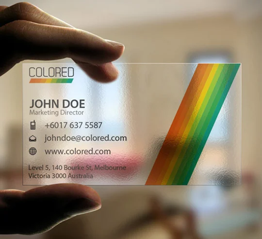 Những điều cần biết về name card nhựa trong suốt