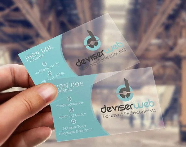 Những điều cần biết về name card nhựa trong suốt