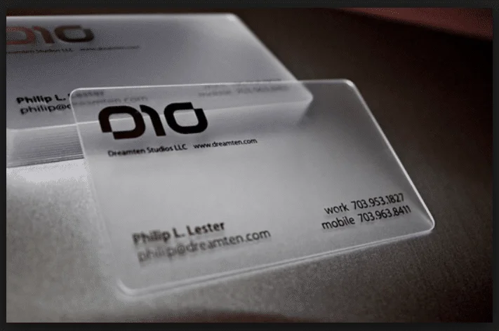 Những điều cần biết về name card nhựa trong suốt
