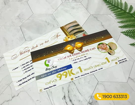 Các đơn vị thẩm mỹ, spa phải thiết kế và in ấn những ấn phẩm thương hiệu nào? 