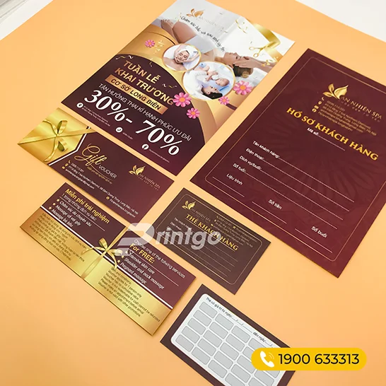 Các đơn vị thẩm mỹ, spa phải thiết kế và in ấn những ấn phẩm thương hiệu nào? 