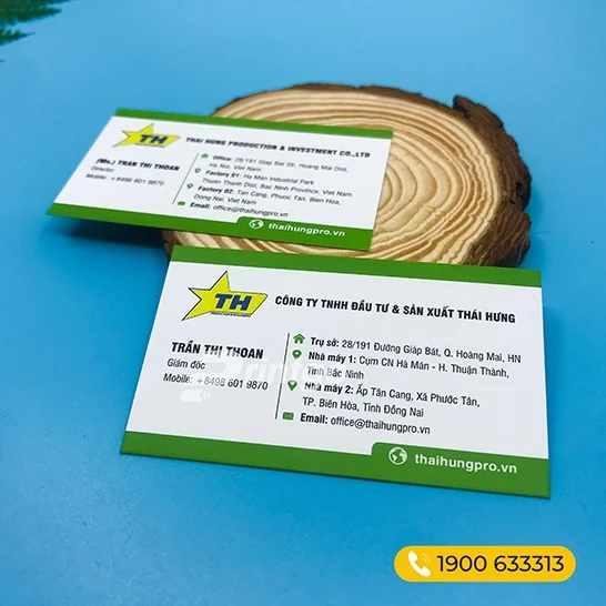 Chuyên nhận in name card giá rẻ, chất lượng dành cho lĩnh vực nông nghiệp