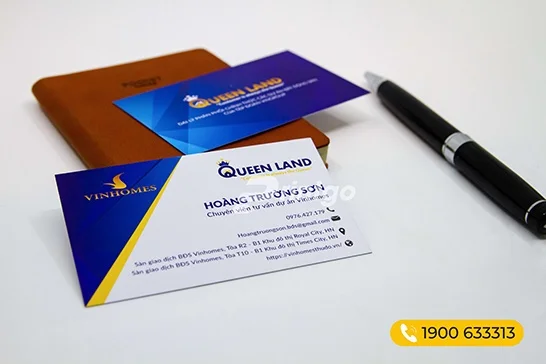 Dịch vụ in card visit đẹp, chuyên nghiệp cho công ty xây dựng