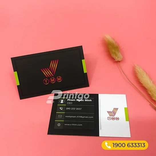 Dịch vụ in card visit đẹp, chuyên nghiệp cho công ty xây dựng