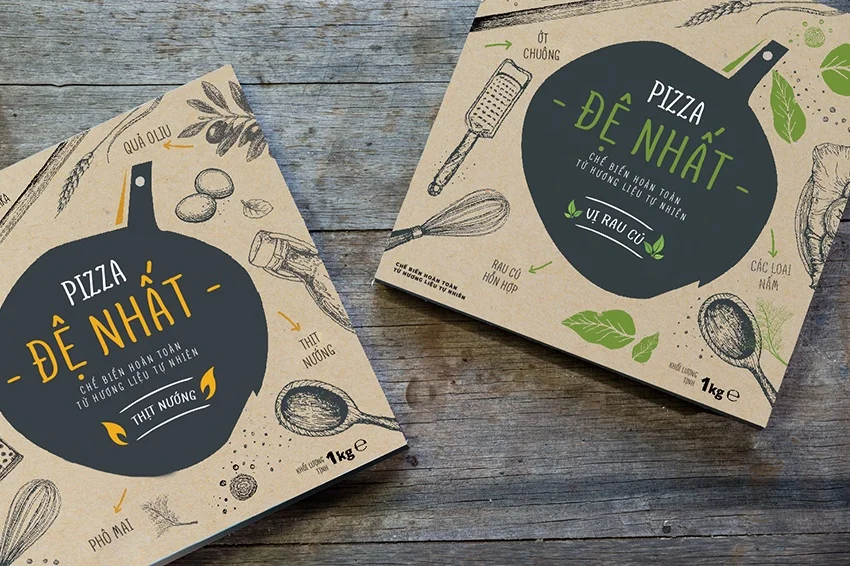Tổng hợp những mẫu hộp bánh pizza thu hút, đẹp mắt