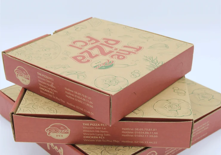 Tổng hợp những mẫu hộp bánh pizza thu hút, đẹp mắt