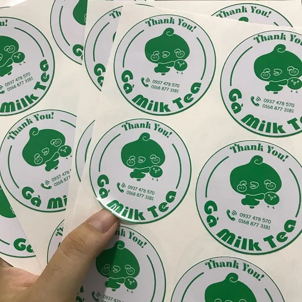 In decal giấy chất lượng tốt số lượng lớn