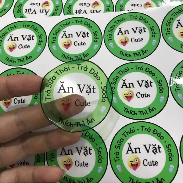 In decal nhựa trong bền đẹp sang trọng