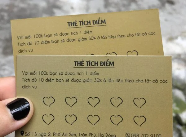 In Thẻ Tích Điểm Thu Hút Khách Hàng Đẩy Mạnh Doanh Số