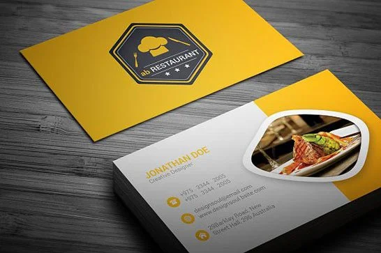 Cung cấp dịch vụ in name card chuyên nghiệp cho nhà hàng, quán ăn