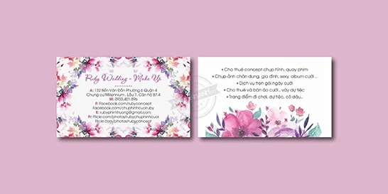 Cung cấp dịch vụ in card visit giá rẻ, theo yêu cầu cho ngành spa, thẩm mỹ