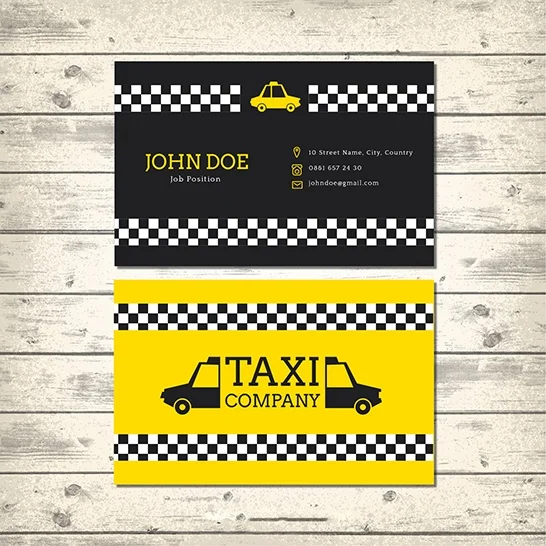 mẫu card visit taxi đẹp