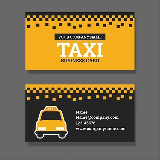 mẫu card visit taxi đẹp
