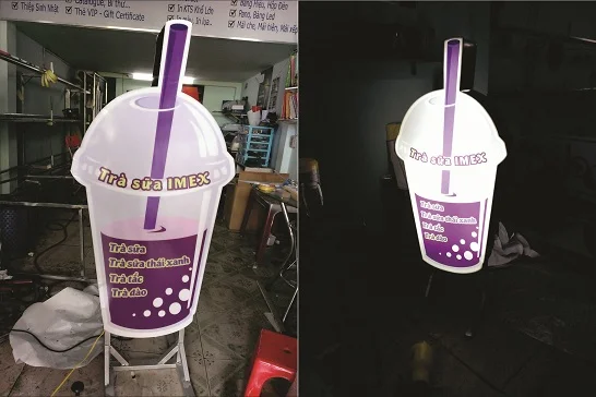 Top 10+ mẫu standee quảng cáo trà sữa ấn tượng, bắt mắt